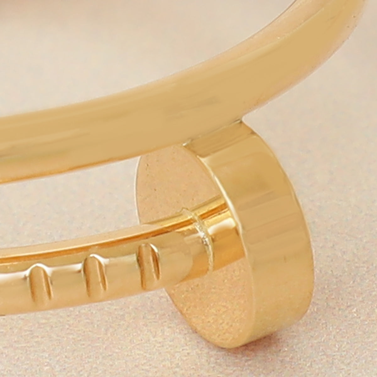 Cartier 18K Yellow Gold Juste Un Clou Small Model Ring 51