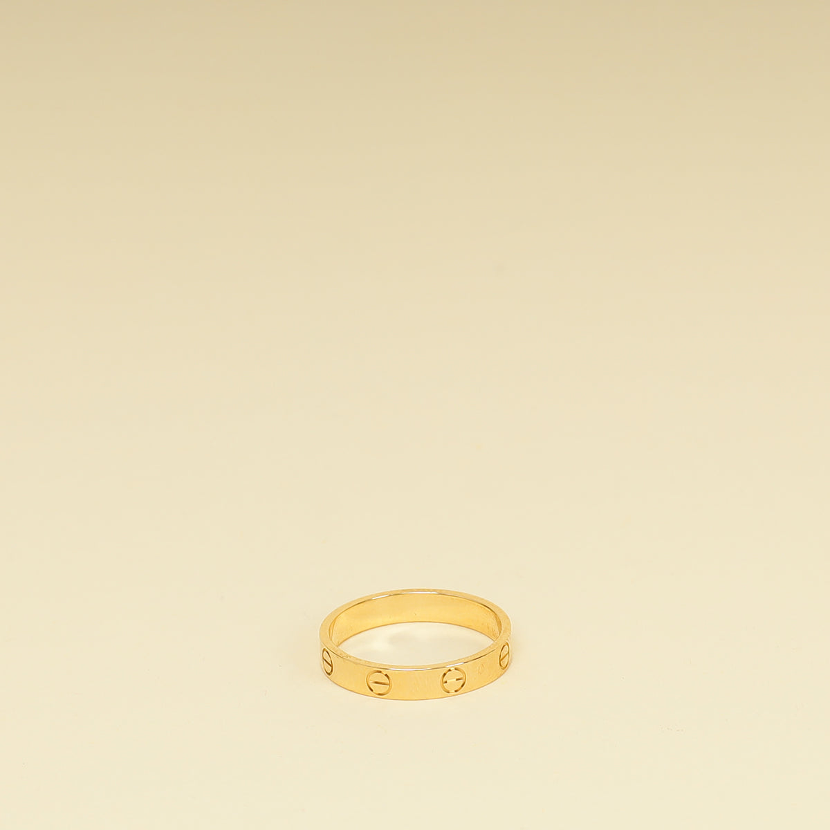 Cartier 18K Yellow Gold Small Model Love Wedding Band 3.6mm Ring 56