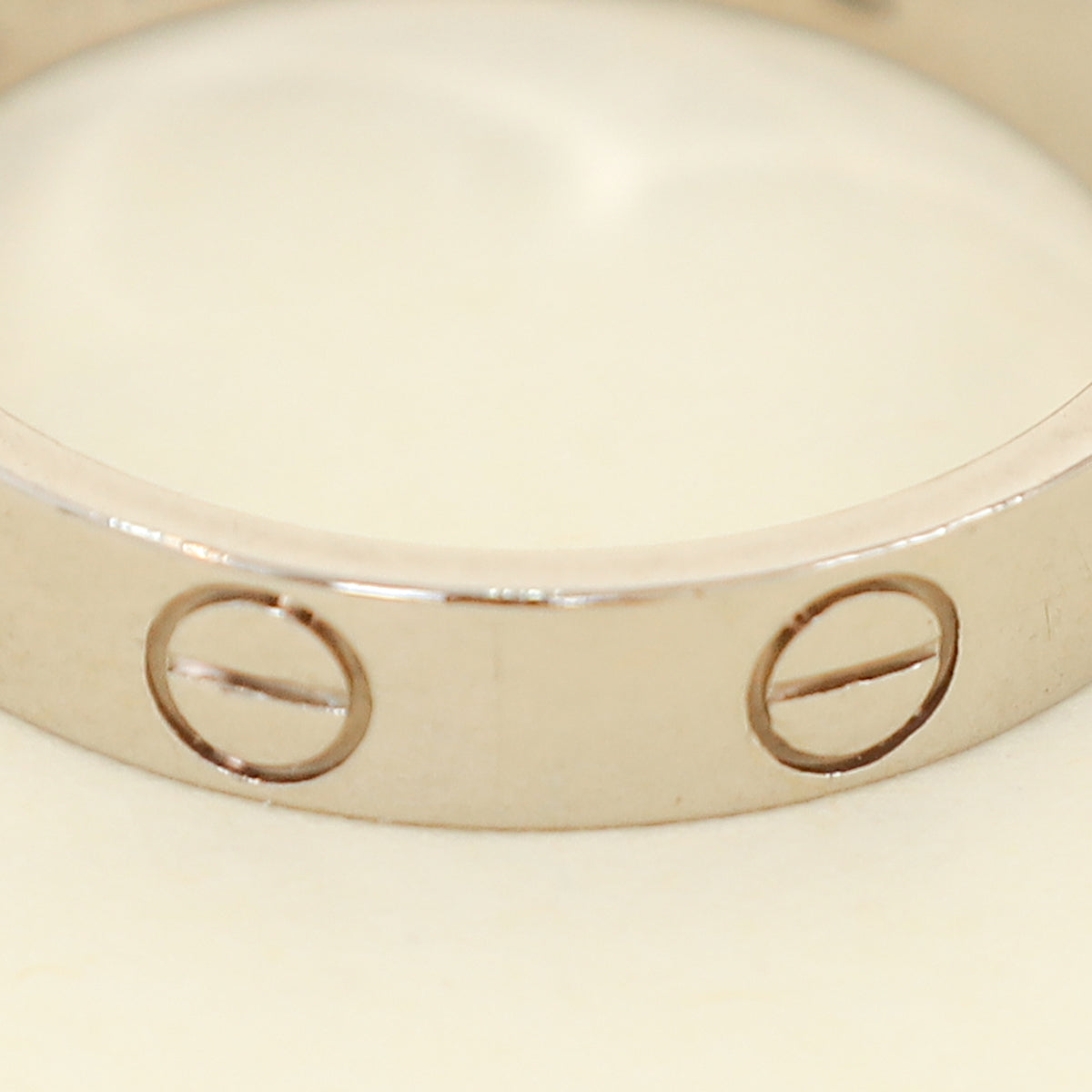 Cartier 18K White Gold Love Ring Small Model 52