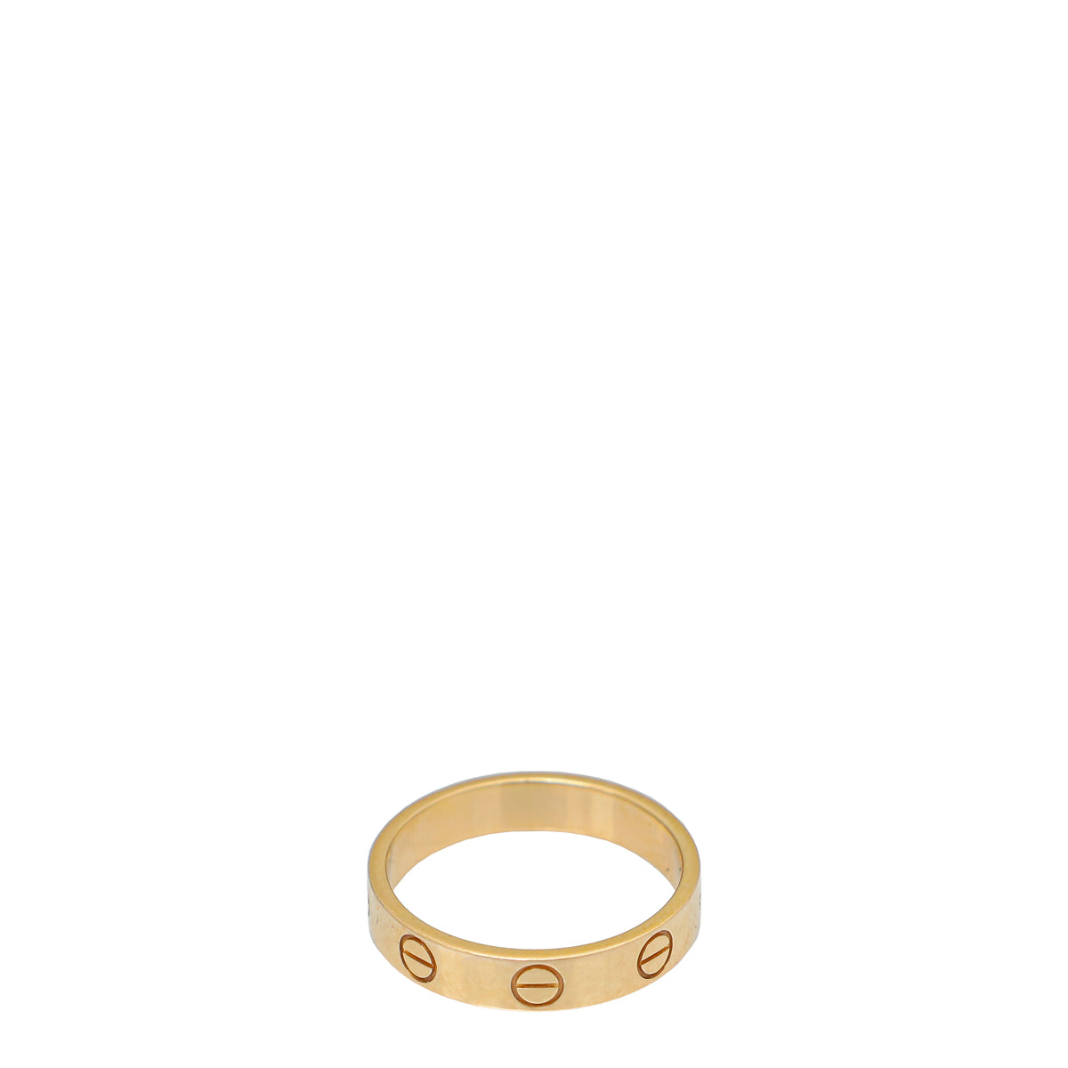 Cartier 18K Rose Gold Love Small Model Wedding Band Ring 51