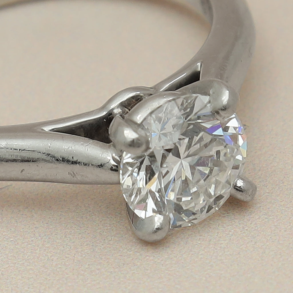Cartier Platinum 1895 Solitaire Brilliant-Cut Diamond Ring 51