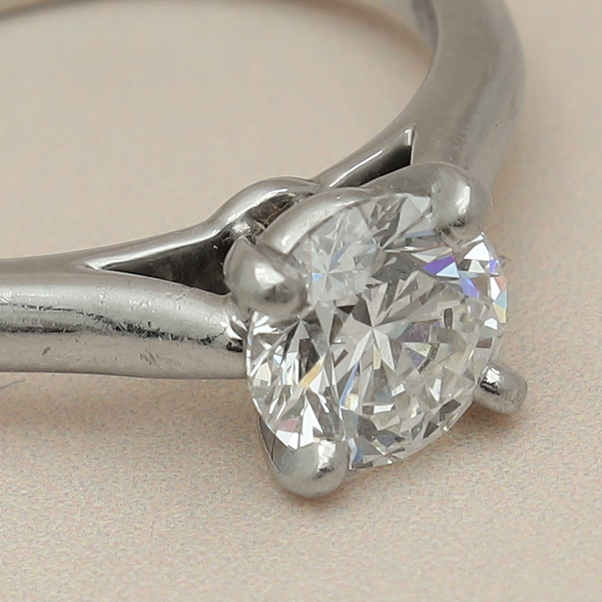 Cartier Platinum 1895 Solitaire Brilliant-Cut Diamond Ring 51