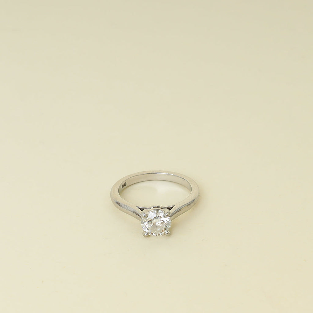 Cartier Platinum 1895 Solitaire Brilliant-Cut Diamond Ring 51