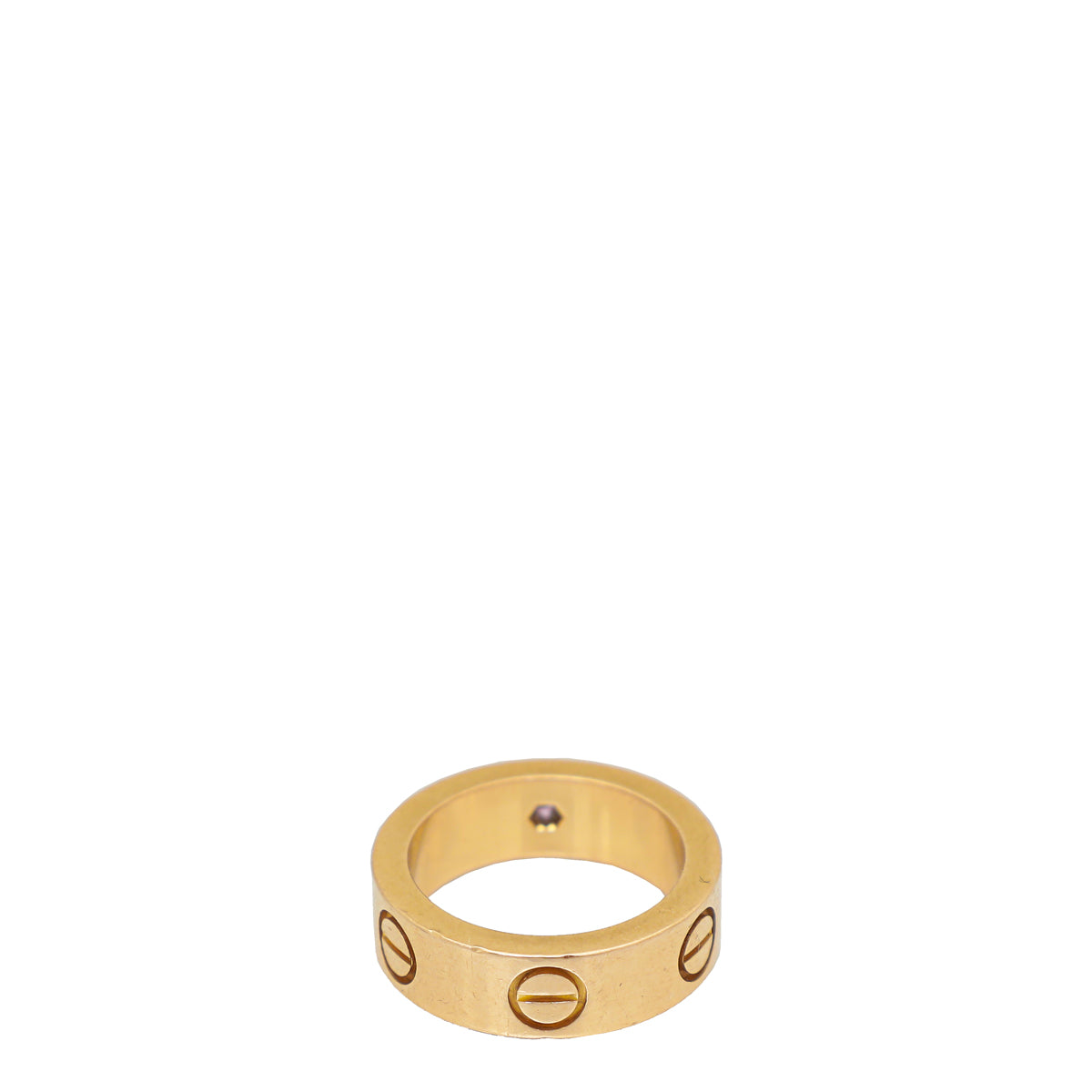 Cartier 18K Pink Gold Sapphire Love Ring 46
