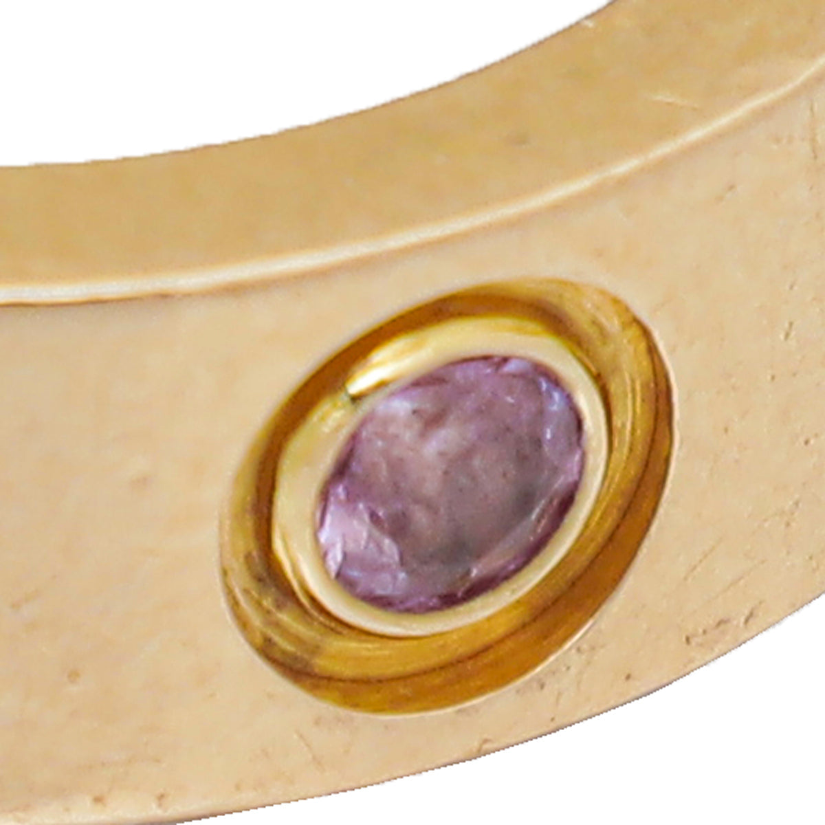 Cartier 18K Pink Gold Sapphire Love Ring 46