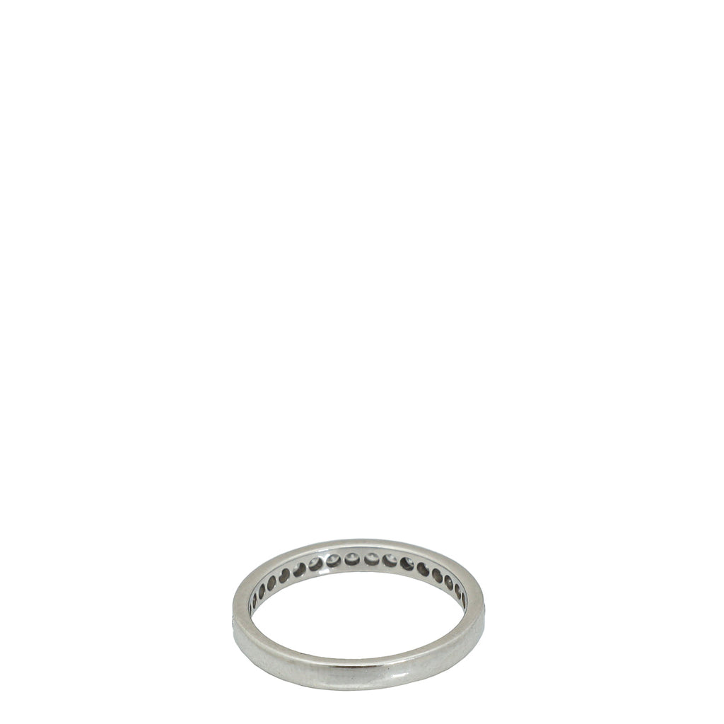 Cartier Platinum w/19 Diamonds Band Ring 52