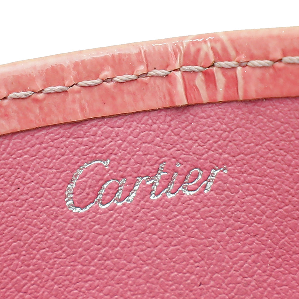 Cartier Pink Happy Birthday Single Card Holder