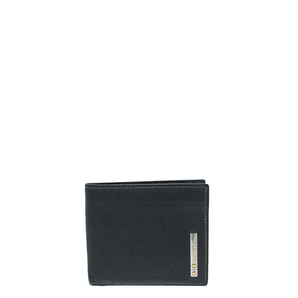 Cartier Black Santos Bi-Folder Wallet