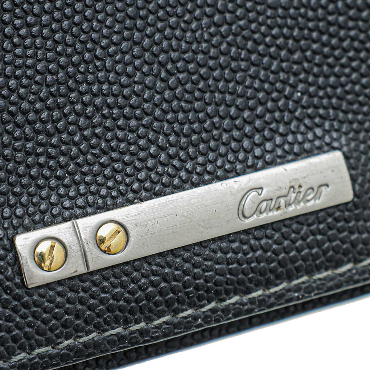 Cartier Black Santos Bi-Folder Wallet