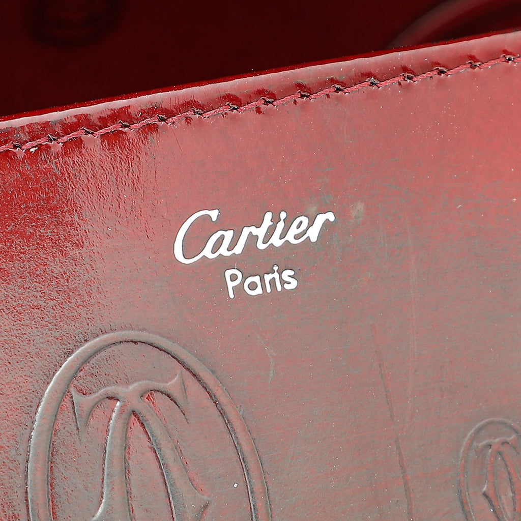 Cartier Red Smooth Happy Birthday Flap Wallet