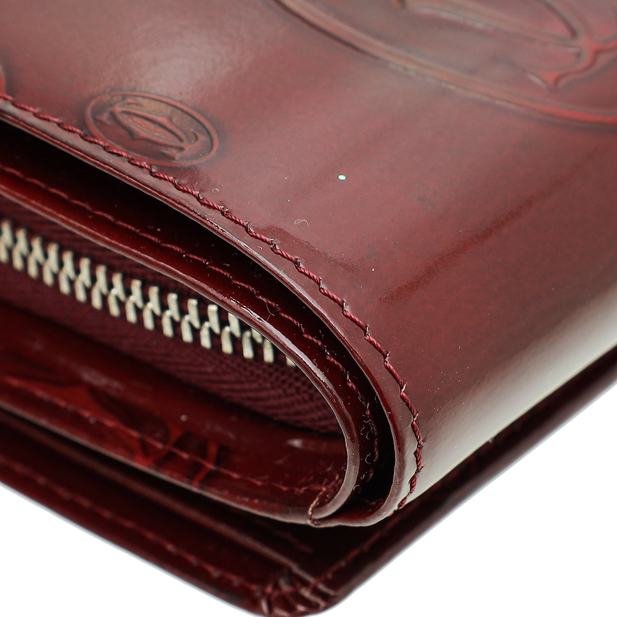 Cartier Red Smooth Happy Birthday Flap Wallet