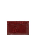 Cartier Burgundy Happy Birthday Single Card Holder