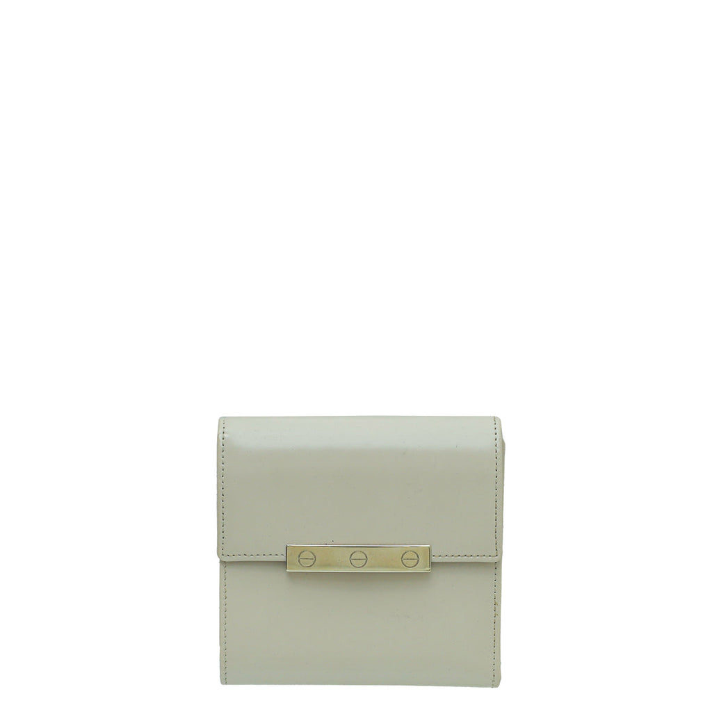 Cartier Cream Love Trifold Wallet