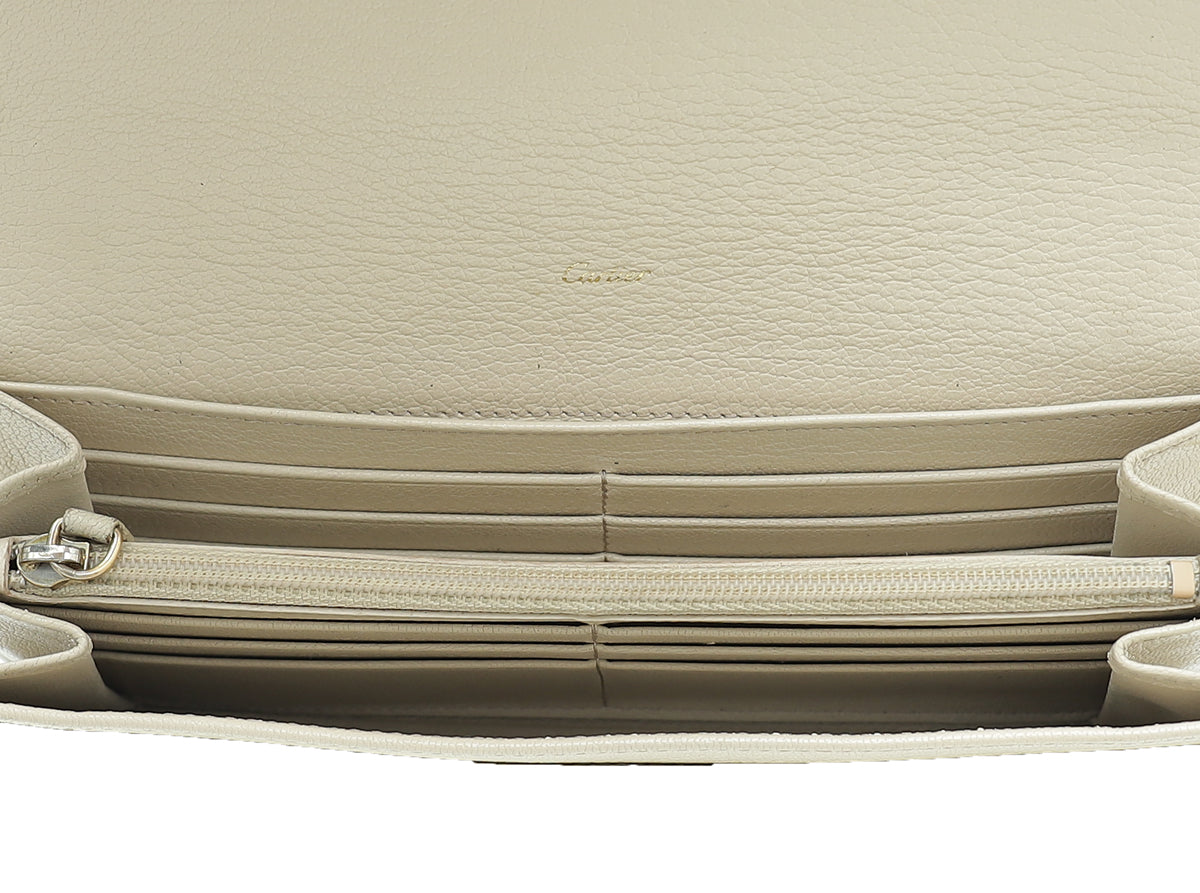 Cartier Beige Love Continental Wallet
