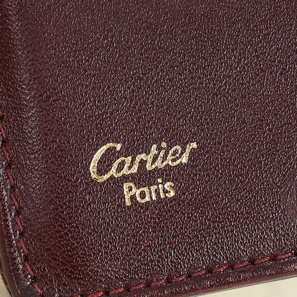 Cartier Burgundy Must De Cartier International Wallet