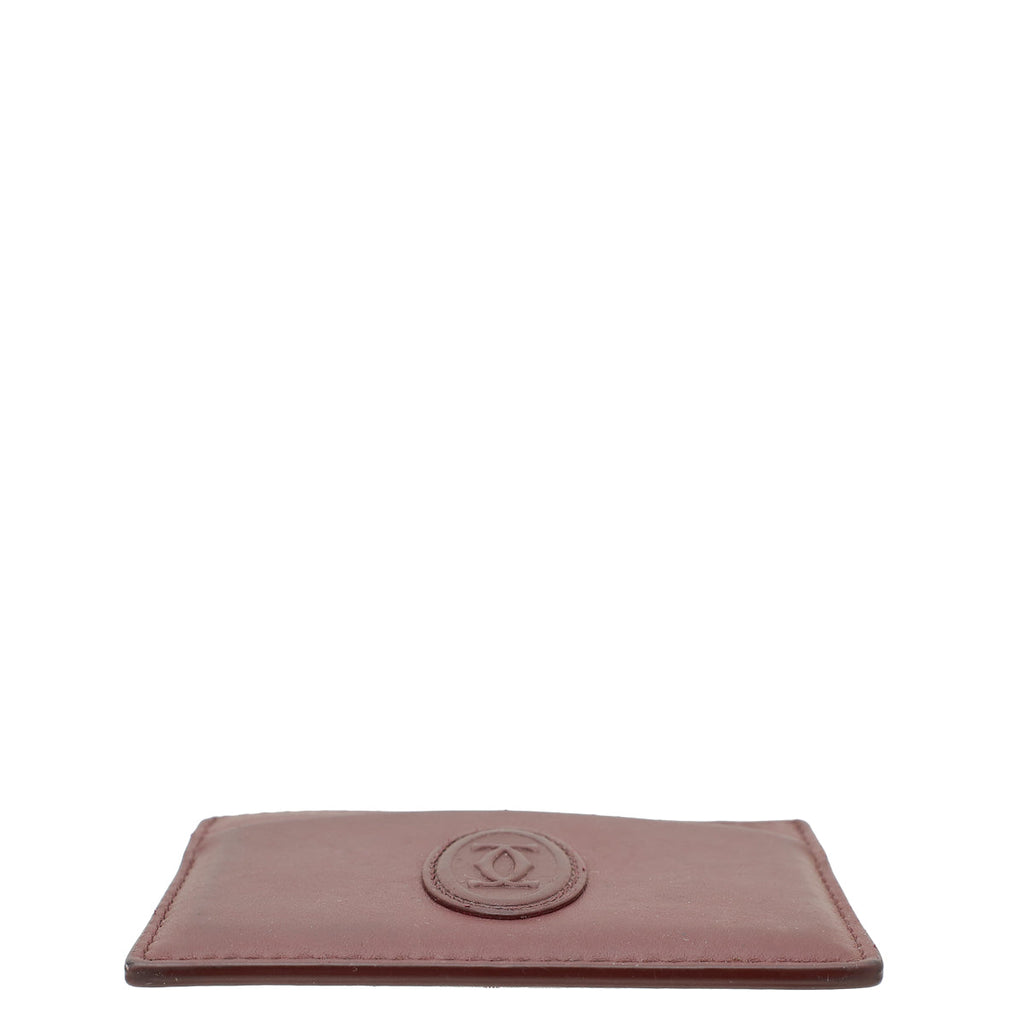 Cartier Burgundy Must De Cartier Card Holder
