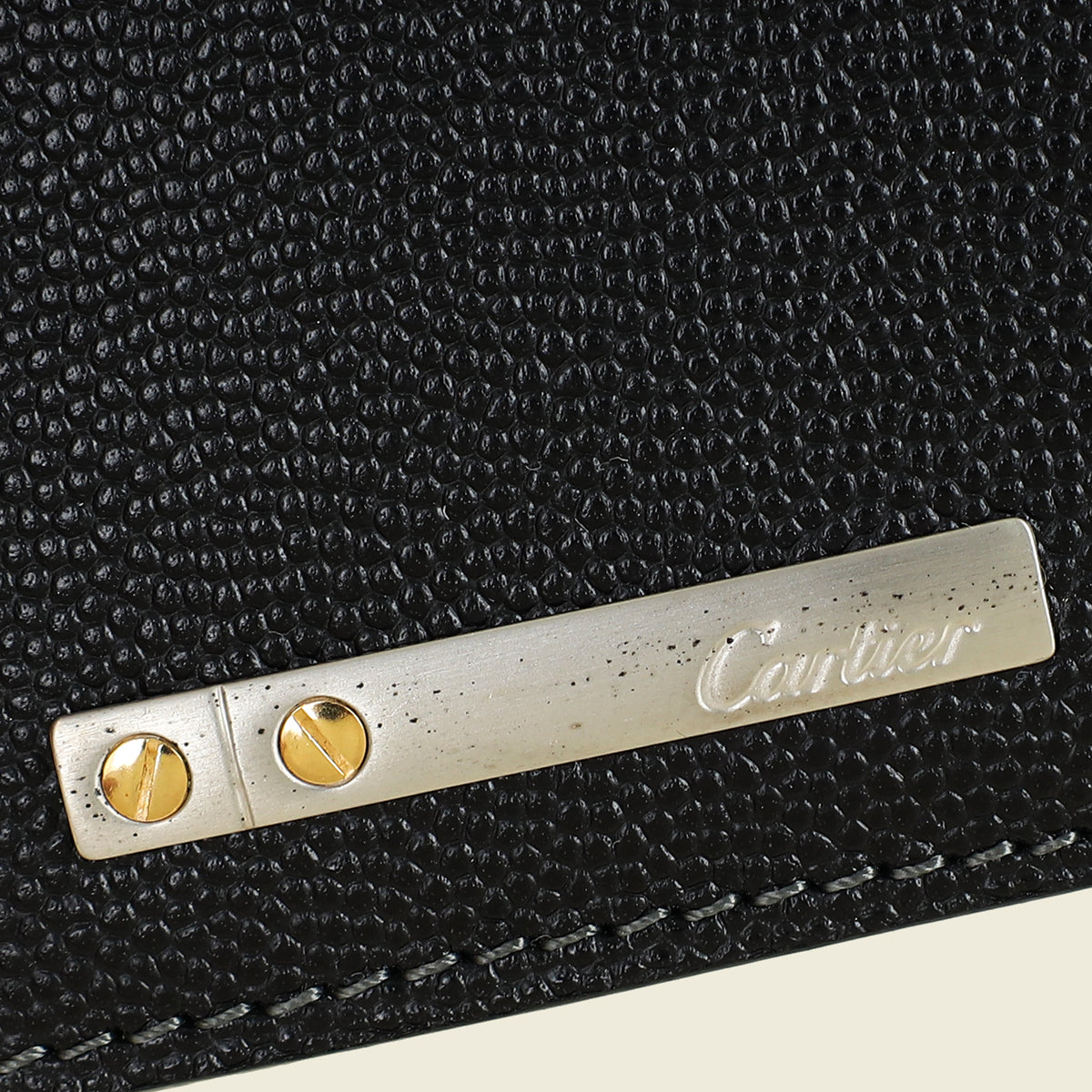 Cartier Black Santos de Cartier Wallet (For Men)