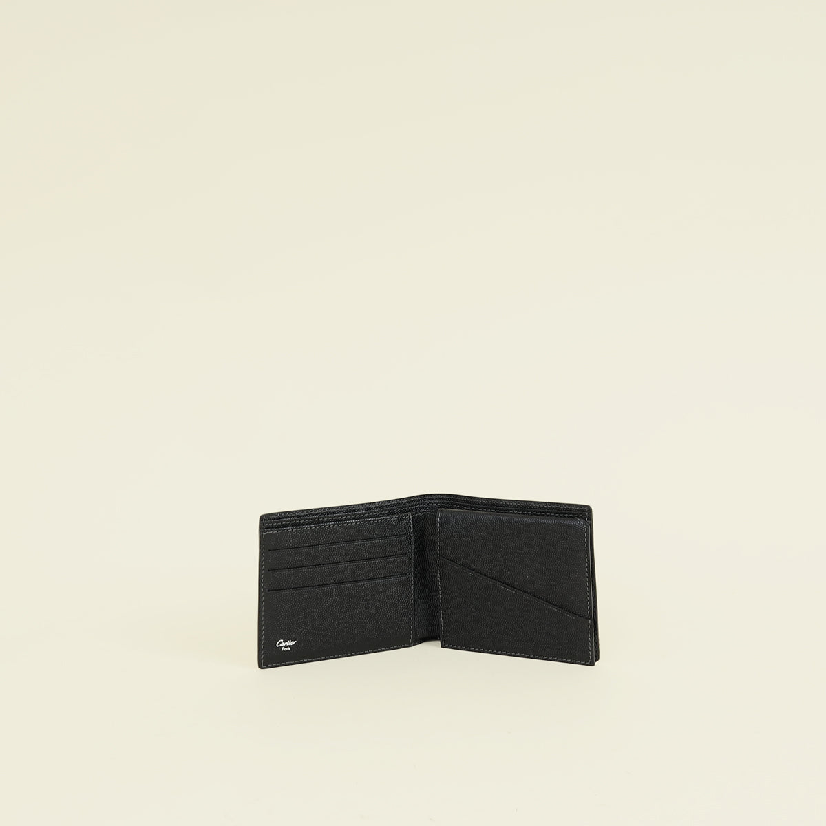 Cartier Black Santos de Cartier Wallet (For Men)