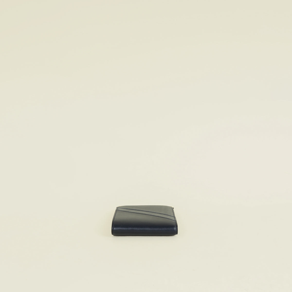 Cartier Navy Diagonal Stitched Wallet (For Men)