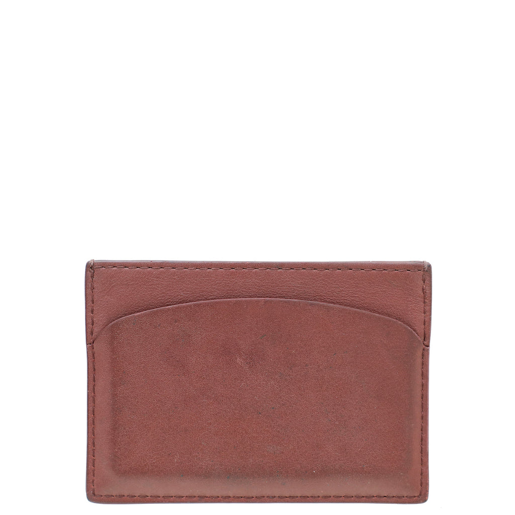 Cartier Burgundy Must De Cartier Card Holder