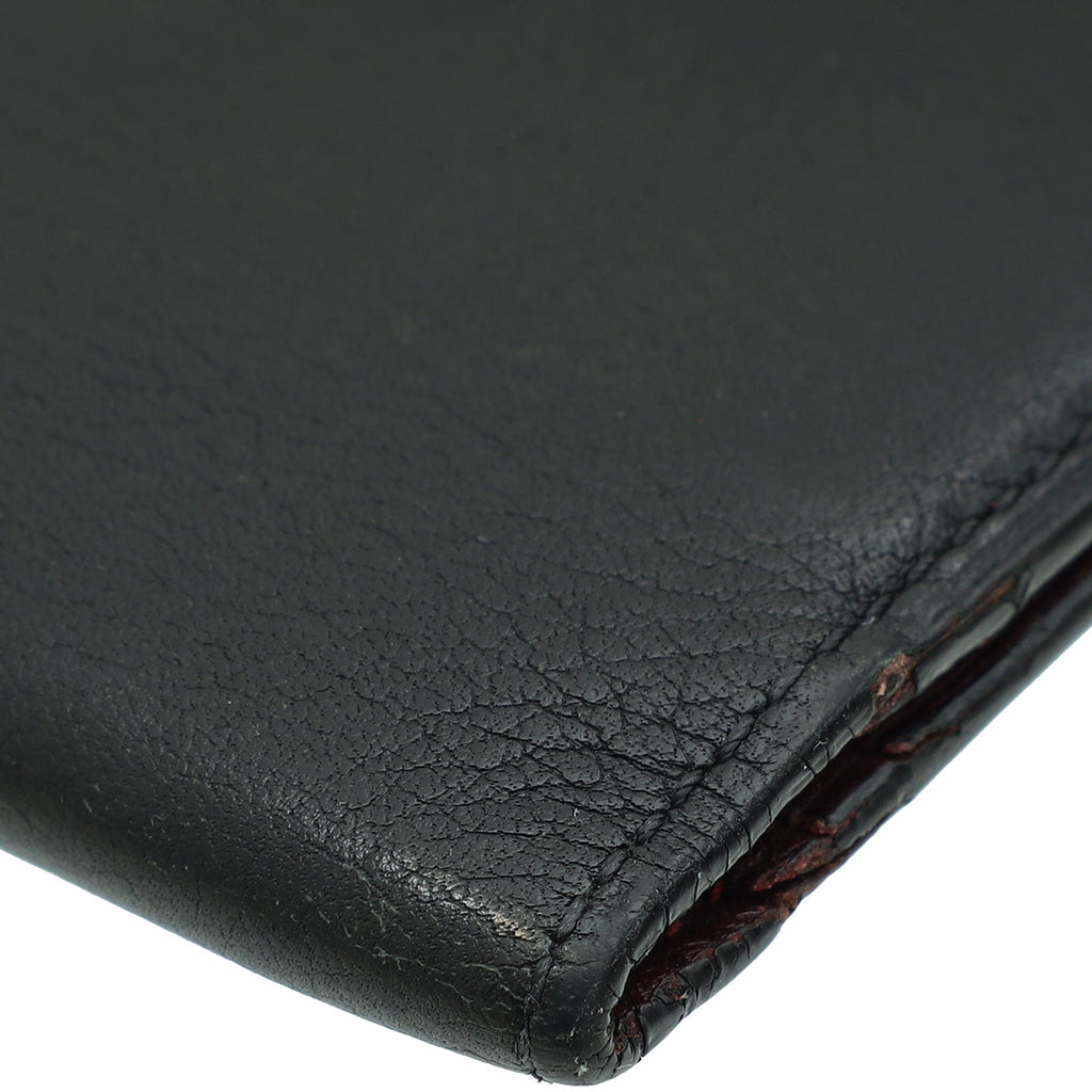 Cartier Black Must De Cartier 6 Credit Card Compact Wallet