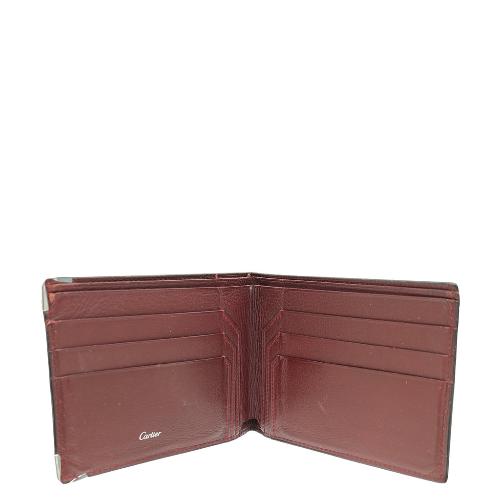 Cartier Black Must De Cartier 6 Credit Card Compact Wallet