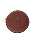 Cartier Burgundy Must de Cartier Round Coin Purse