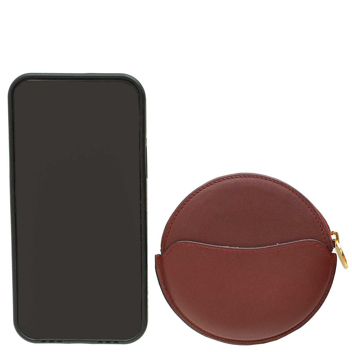 Cartier Burgundy Must de Cartier Round Coin Purse