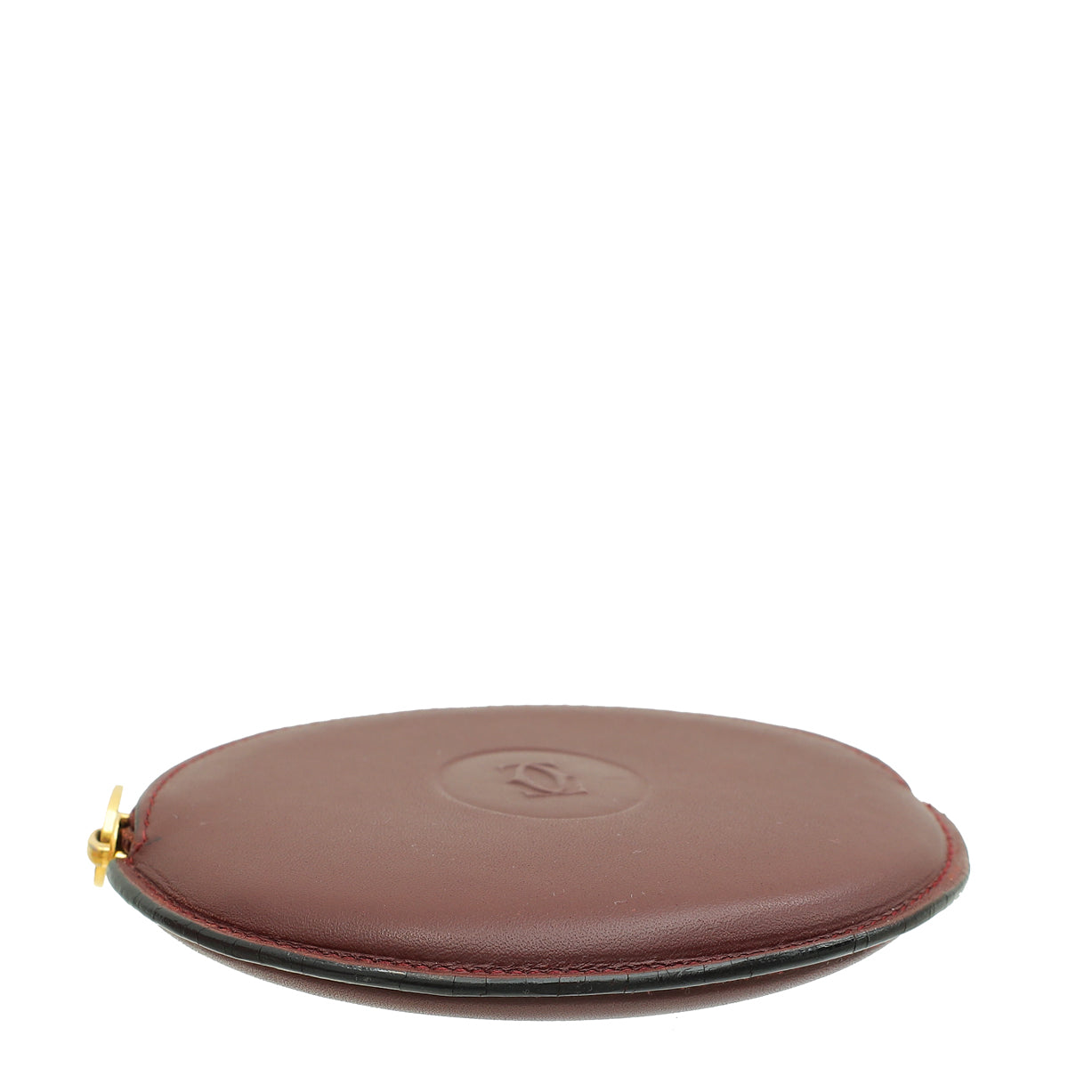 Cartier Burgundy Must de Cartier Round Coin Purse