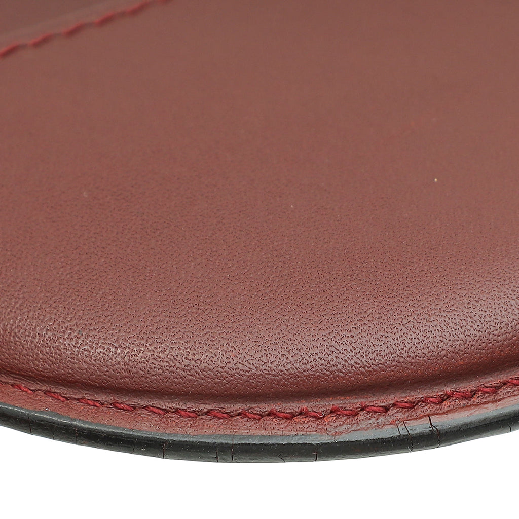 Cartier Burgundy Must de Cartier Round Coin Purse