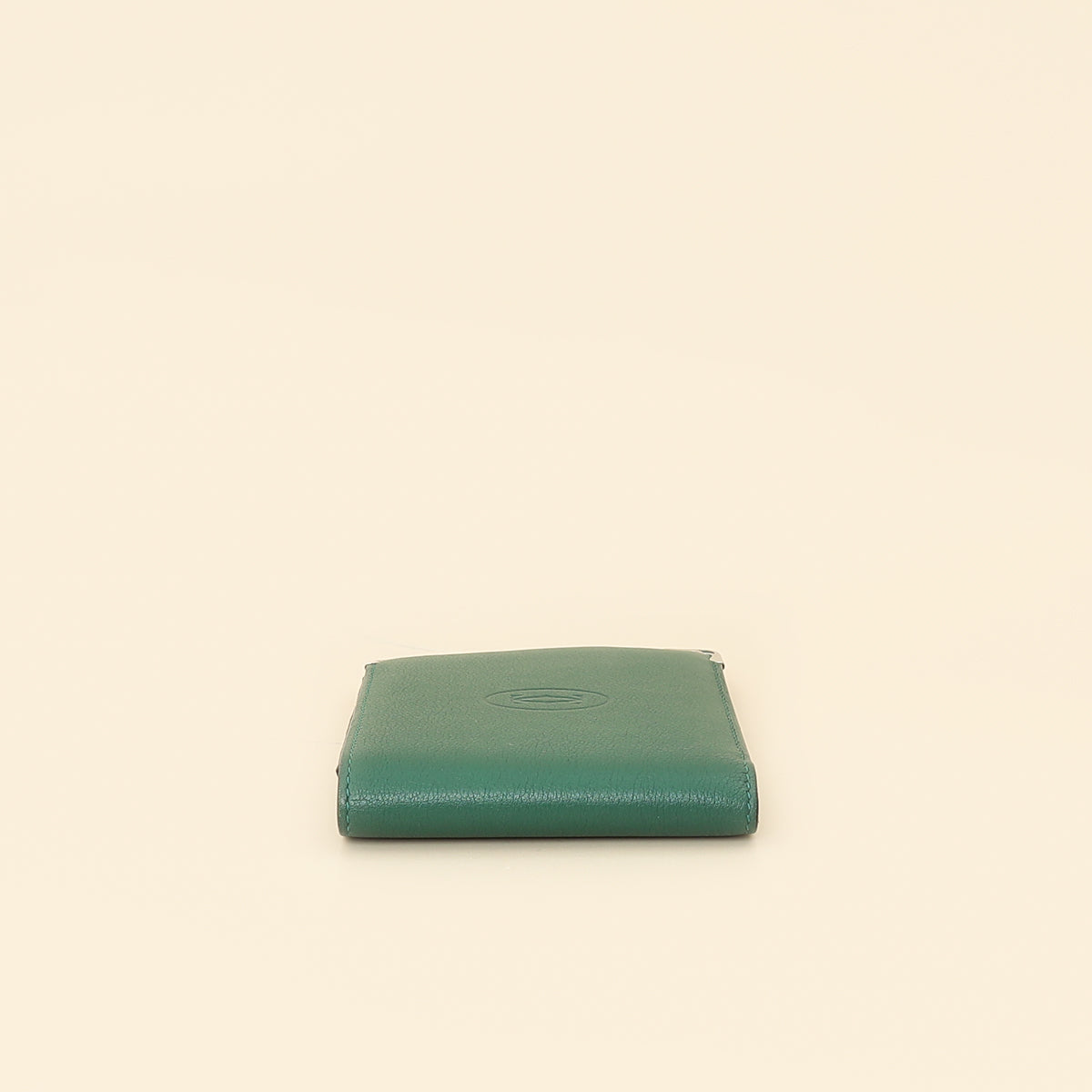 Cartier Green Must de Cartier Wallet W/ MMR Initials
