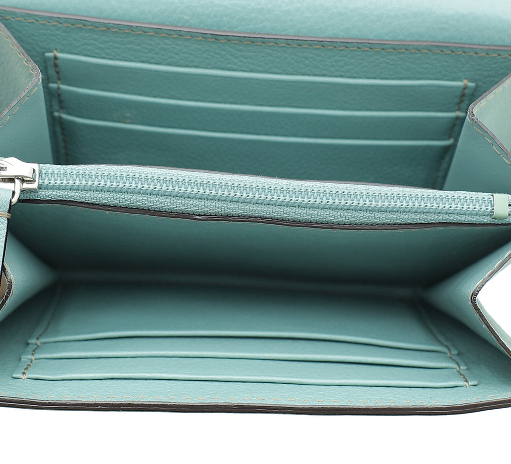 Cartier Mint Green C De Cartier Compact Wallet
