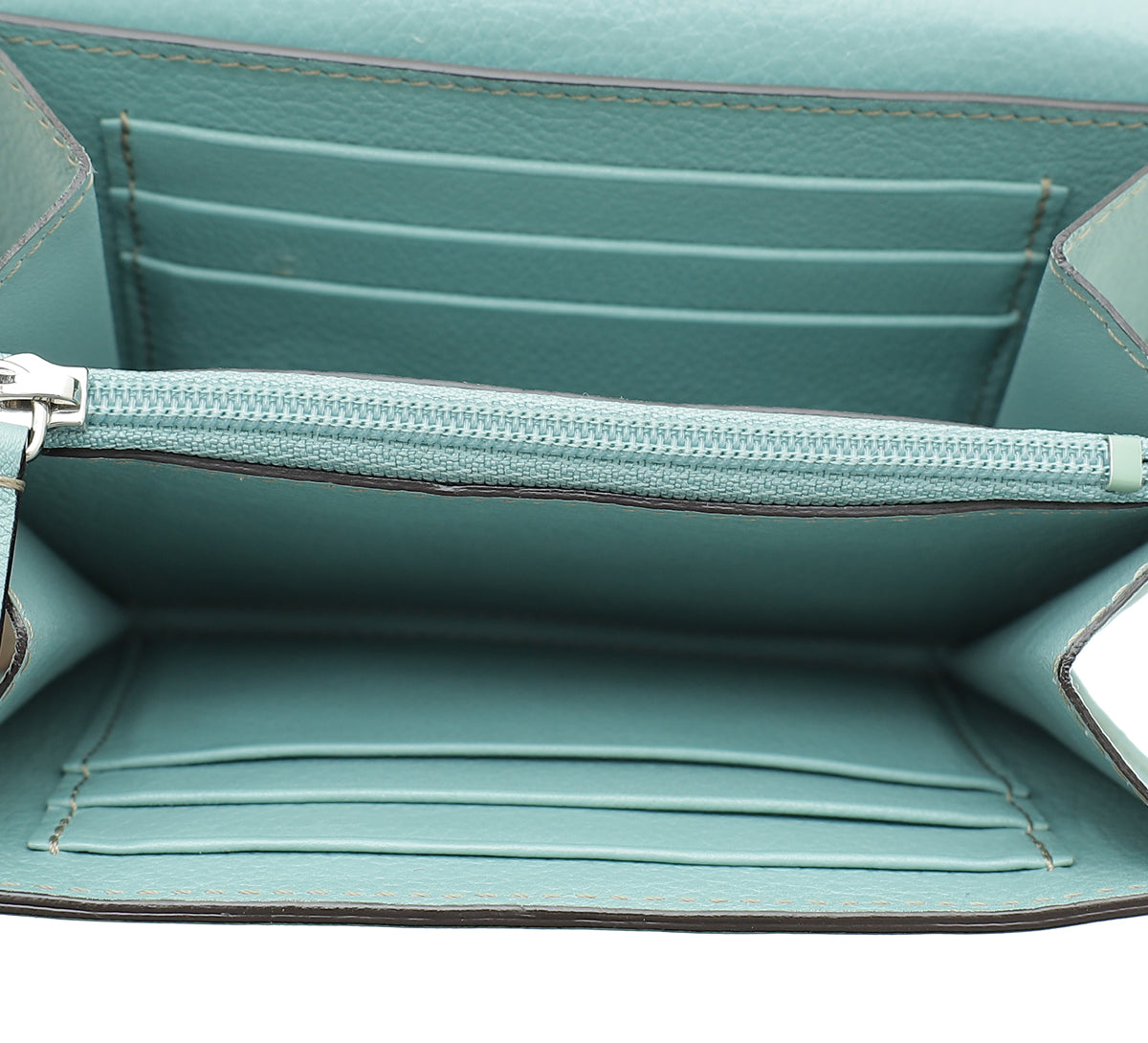 Cartier Mint Green C De Cartier Compact Wallet