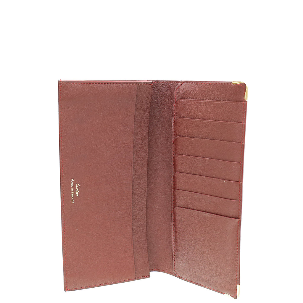Cartier Spinel Red Must De Cartier International Wallet