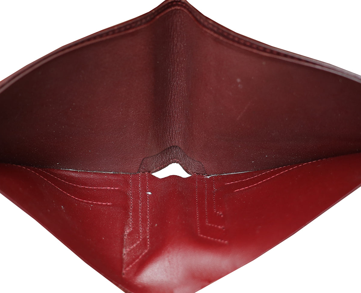 Cartier Burgundy Must De Cartier Wallet