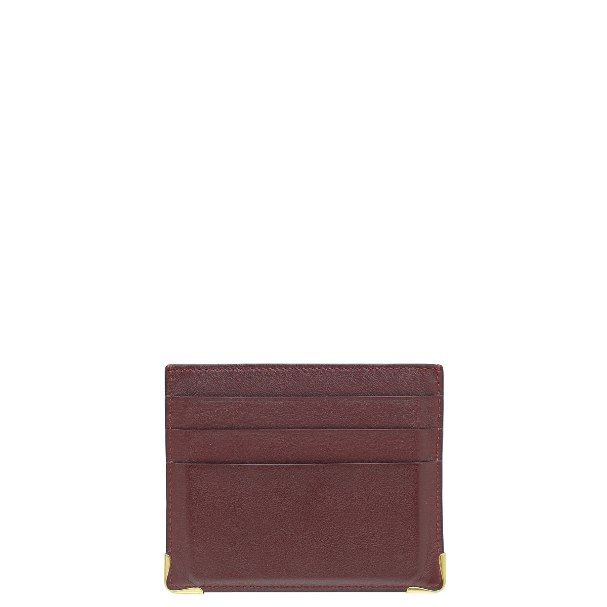 Cartier Burgundy Must De Cartier Card Holder