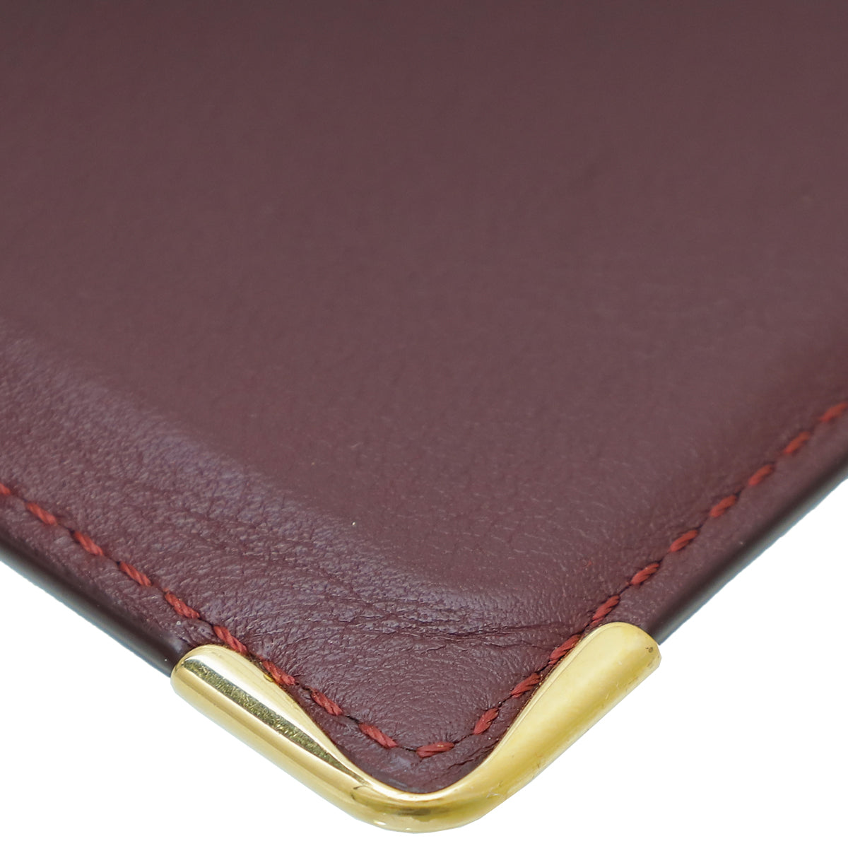 Cartier Burgundy Must De Cartier Card Holder