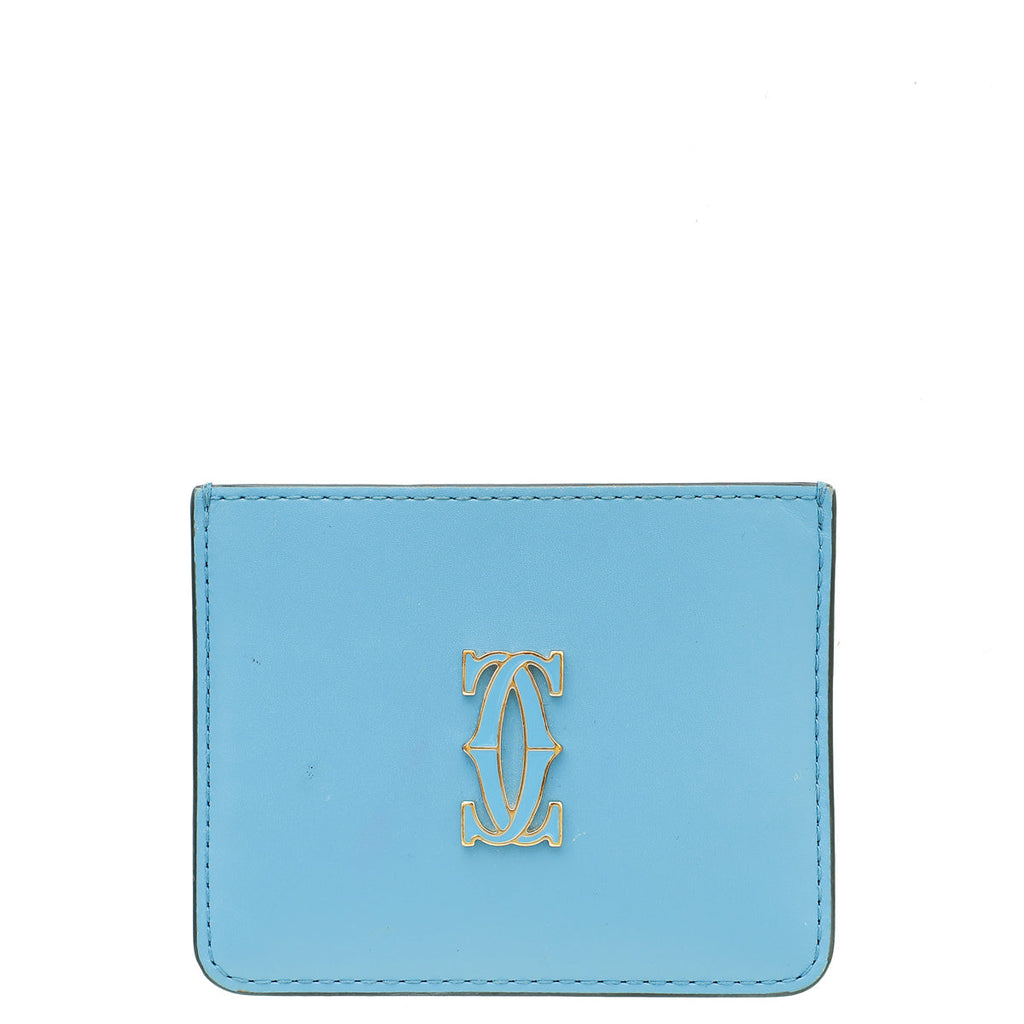 Cartier Blue C De Cartier Simple Card Holder
