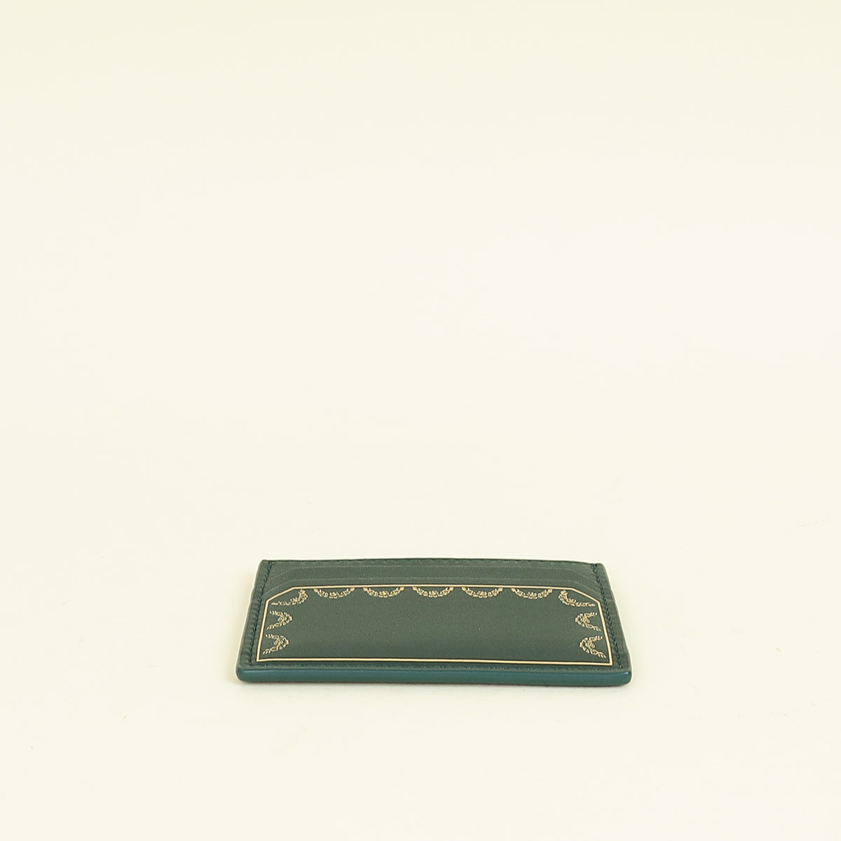 Cartier Emerald Green Guirlande De Cartier Card Holder