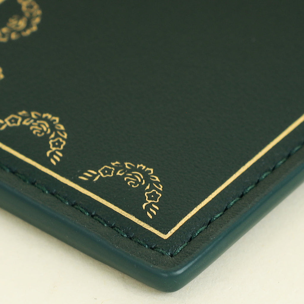 Cartier Emerald Green Guirlande De Cartier Card Holder