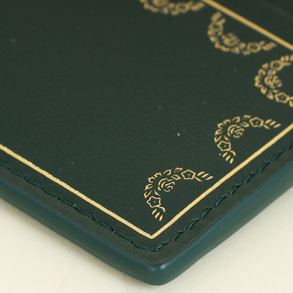 Cartier Emerald Green Guirlande De Cartier Card Holder