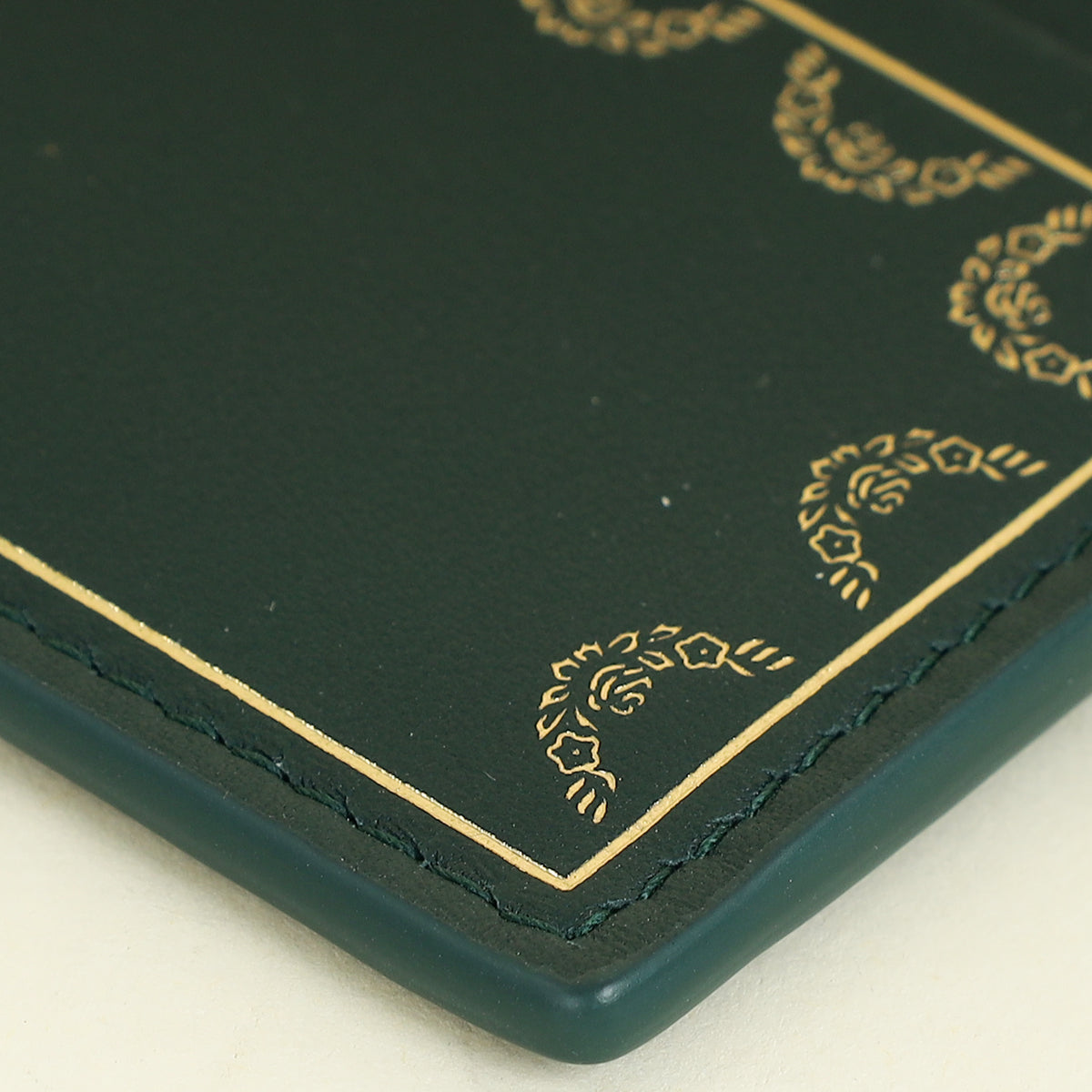 Cartier Emerald Green Guirlande De Cartier Card Holder