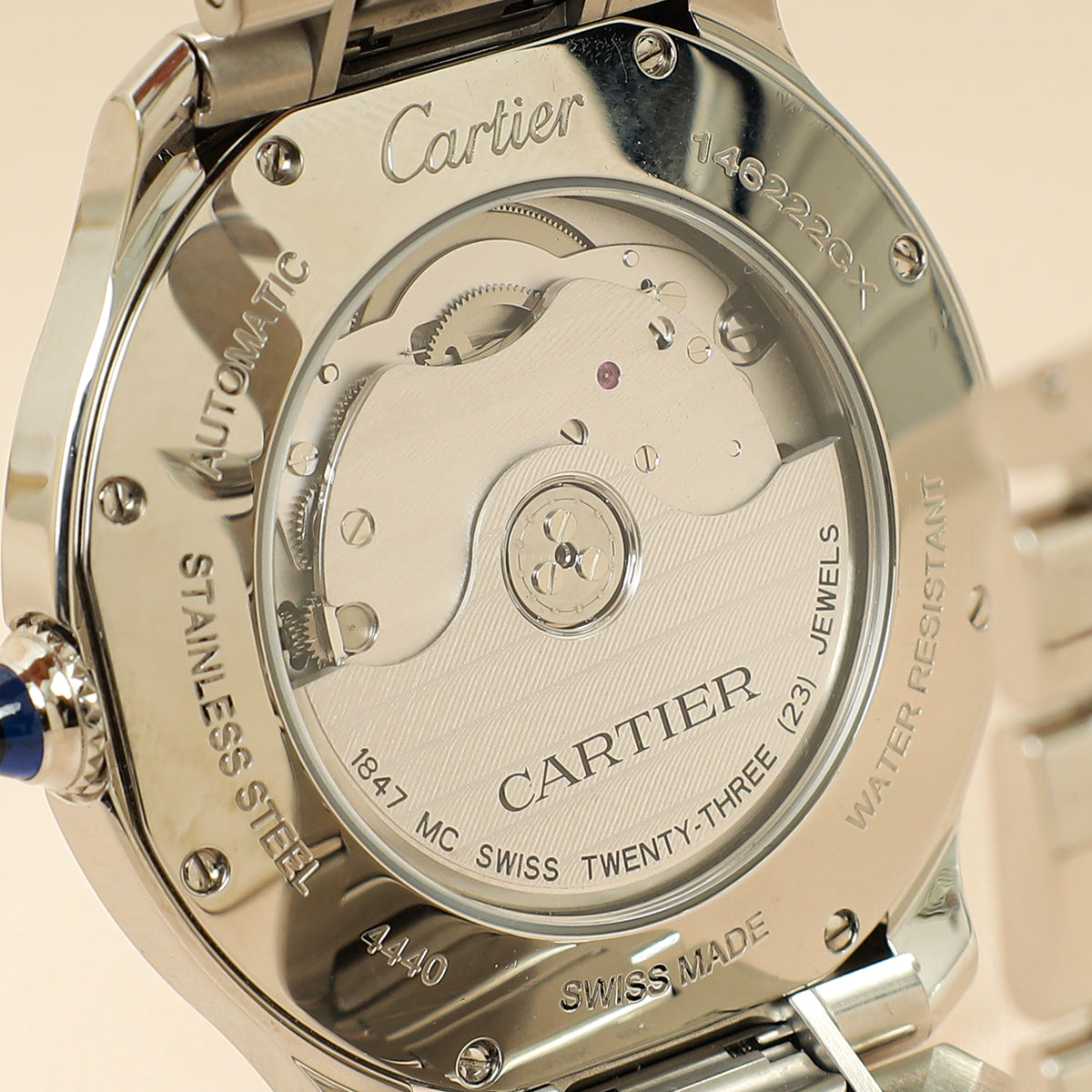 Cartier Stainless Steel Ronde Must De Cartier Large Model 40mm Automatic Watch
