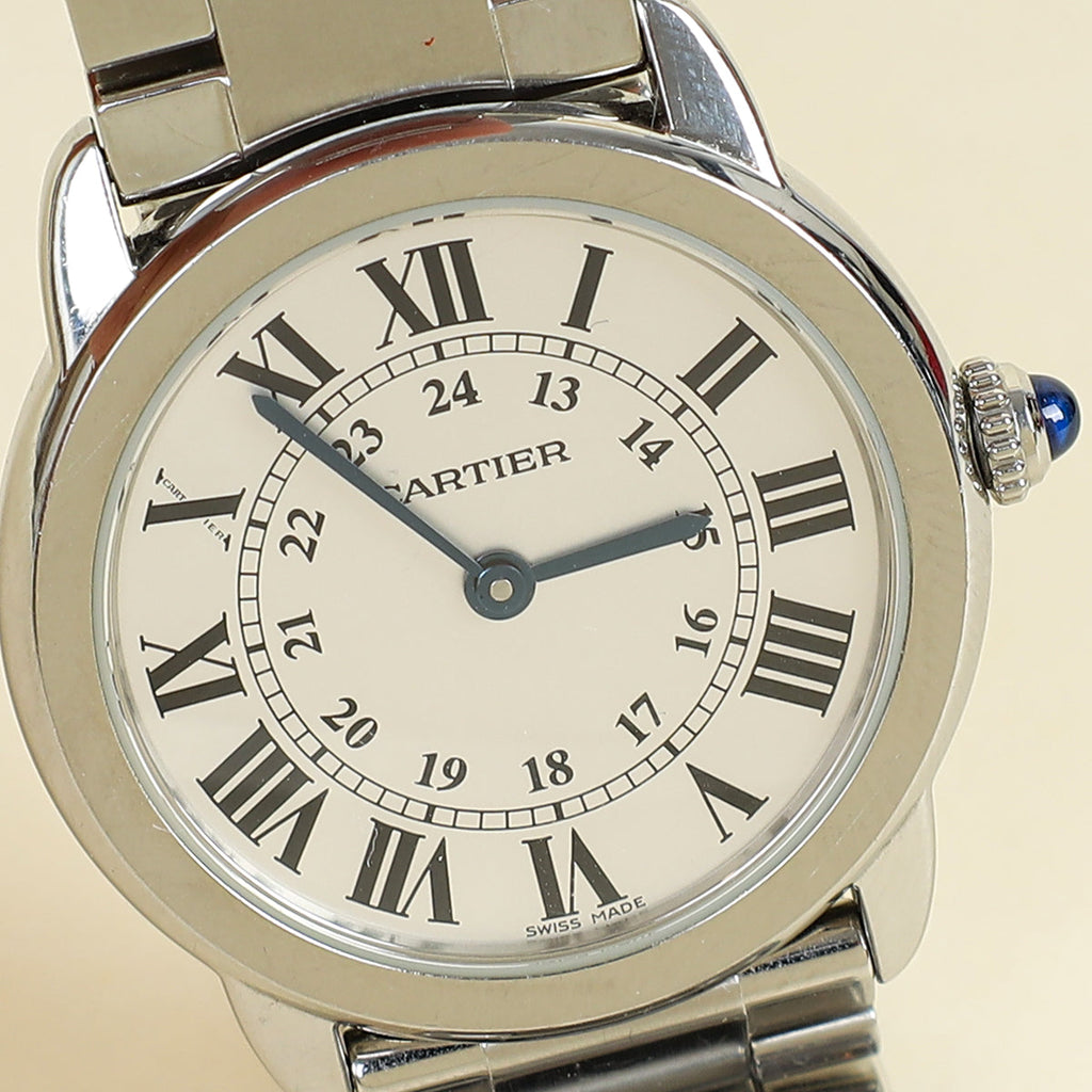 Cartier Stainless Steel Ronde Solo De Cartier Quartz 30mm Watch