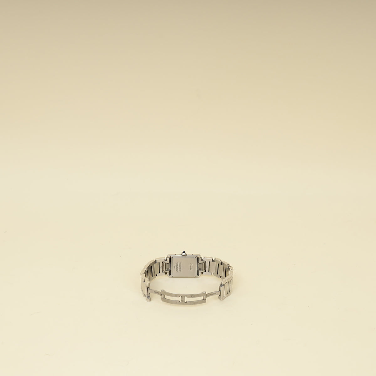Cartier Stainless Steel Tank Must de Cartier Large Model Quartz Watch