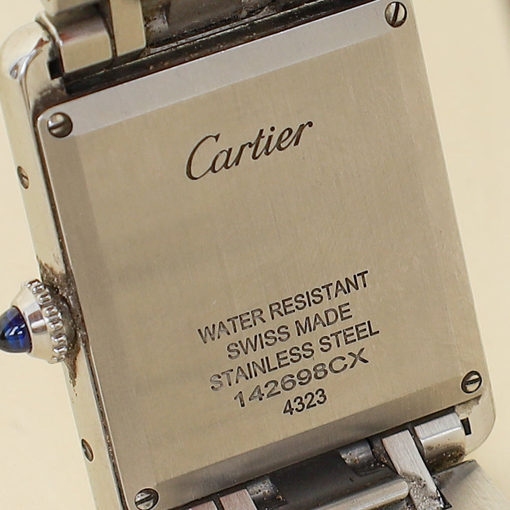 Cartier Stainless Steel Tank Must de Cartier Large Model Quartz Watch