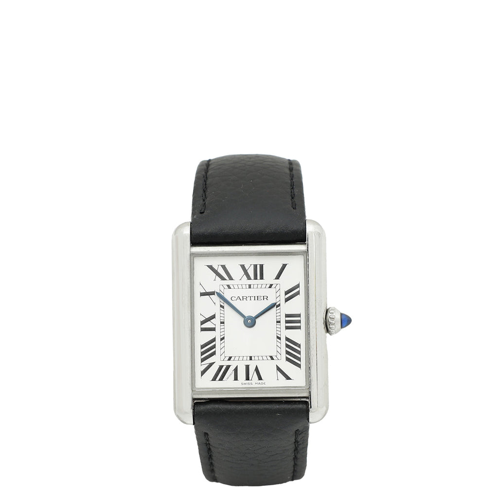 Cartier Stainless Steel Tank Must de Cartier Large Model Quartz Watch