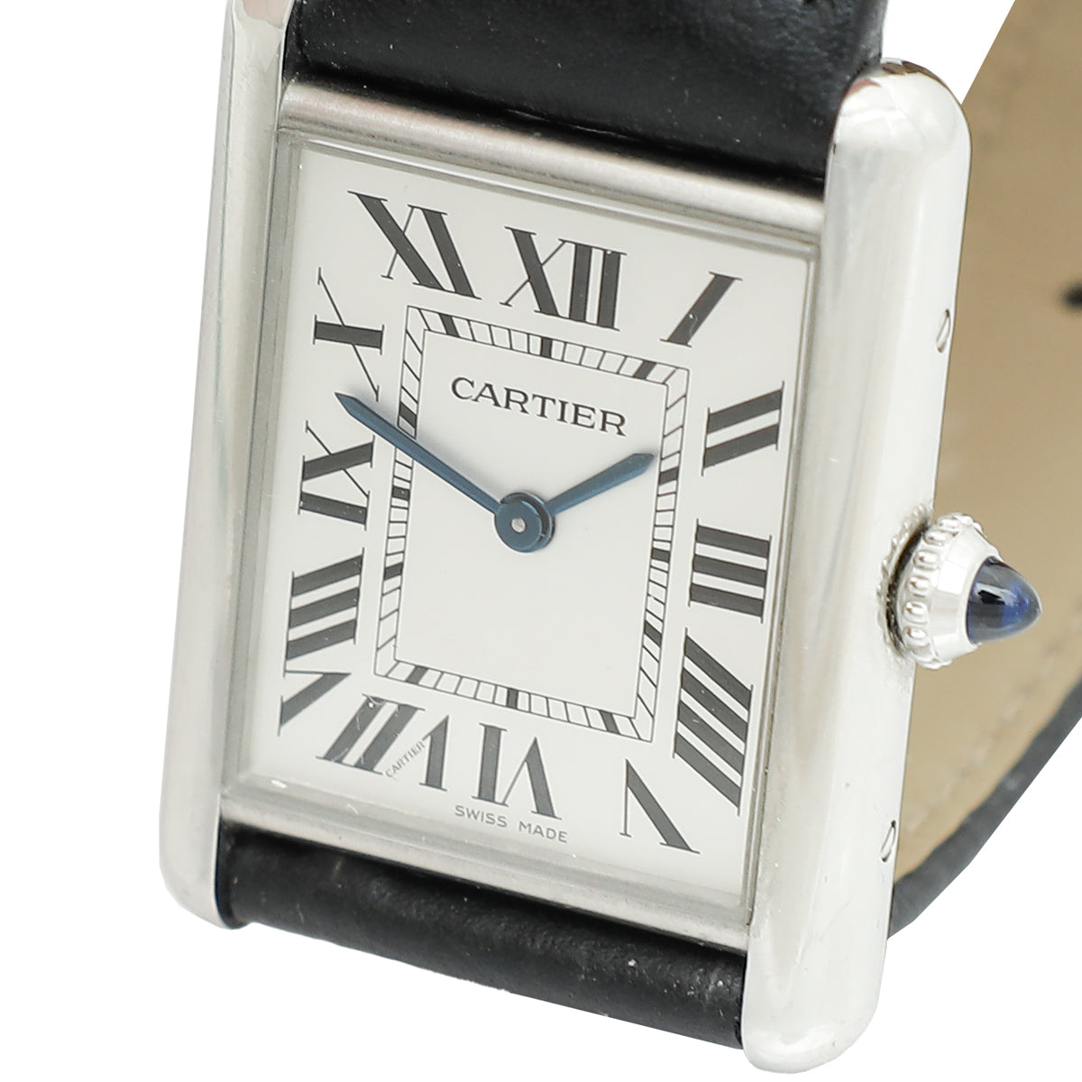 Cartier Stainless Steel Tank Must de Cartier Large Model Quartz Watch