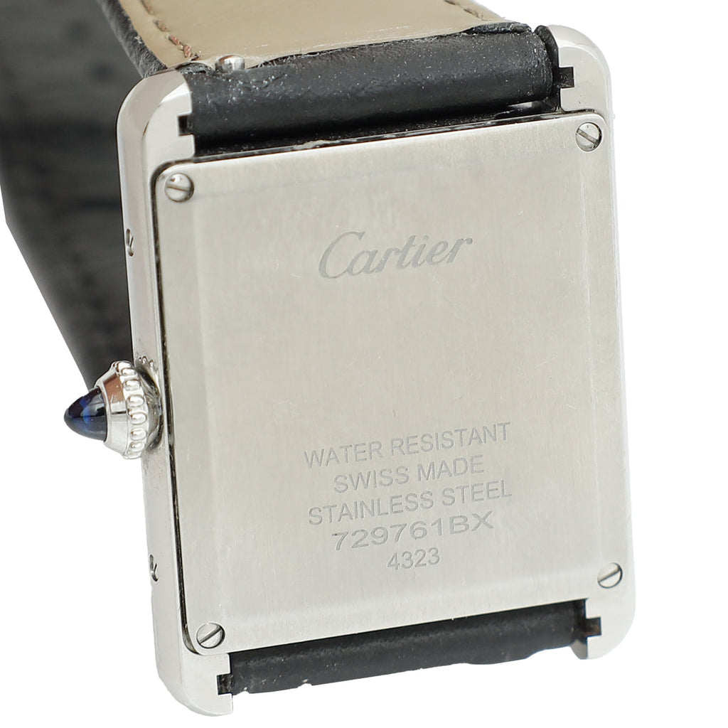 Cartier Stainless Steel Tank Must de Cartier Large Model Quartz Watch