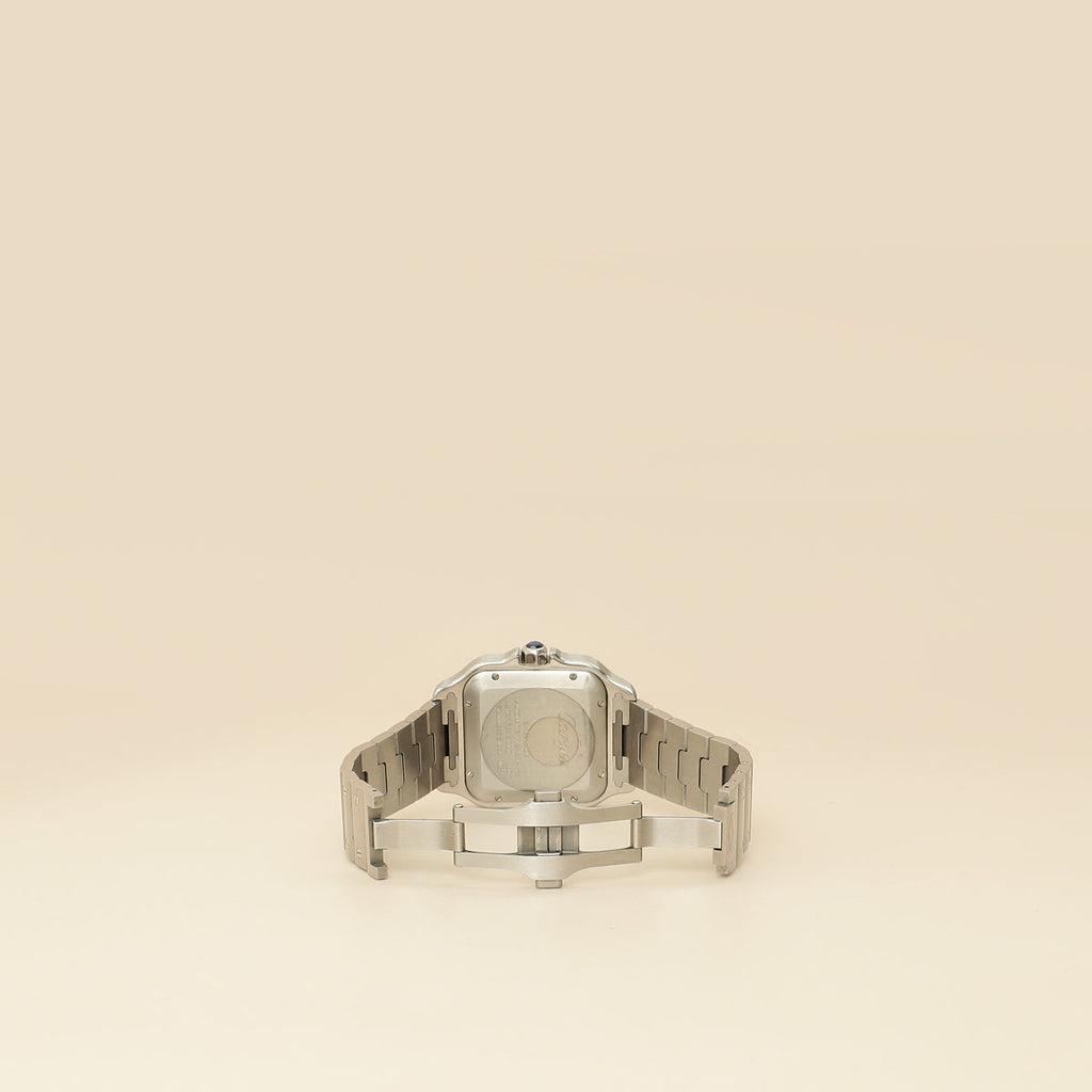 Cartier Stainless Steel Santos De Cartier Medium Model Automatic 35.1 mm Watch